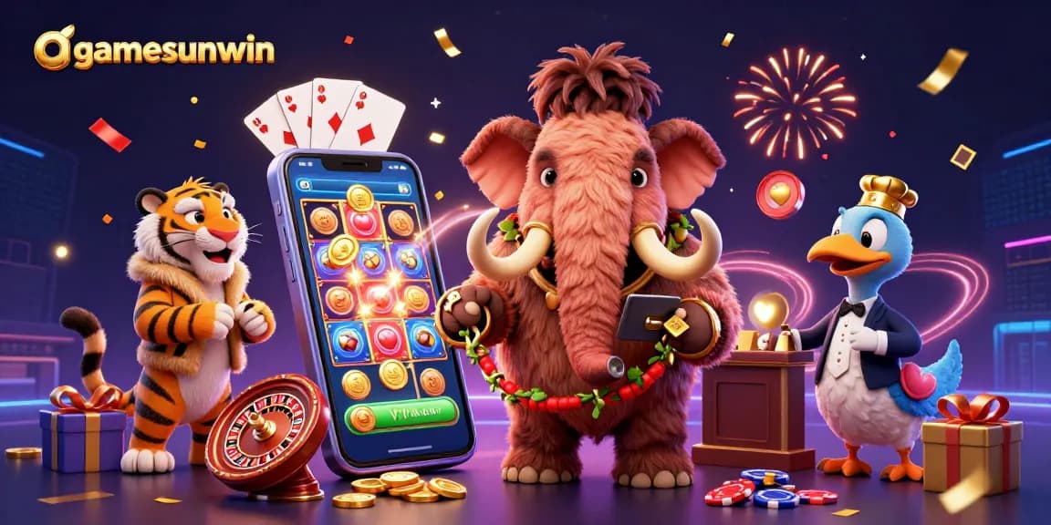 Spin to win at gamesunwin with vibrant casino characters and exciting gaming elements!