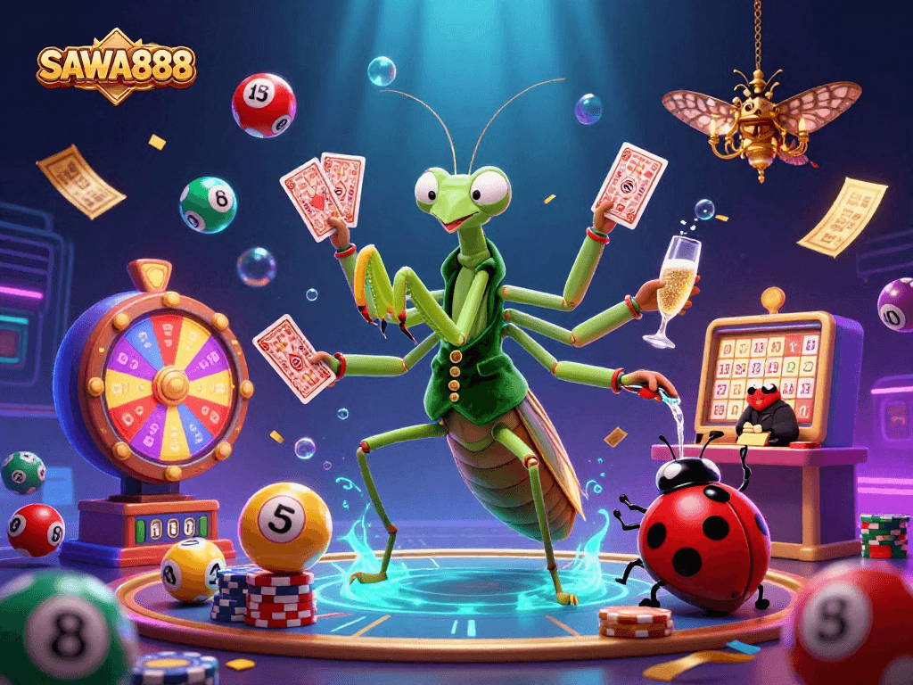 Experience thrilling gameplay at SAWA888 with dynamic lottery fun and colorful animations.