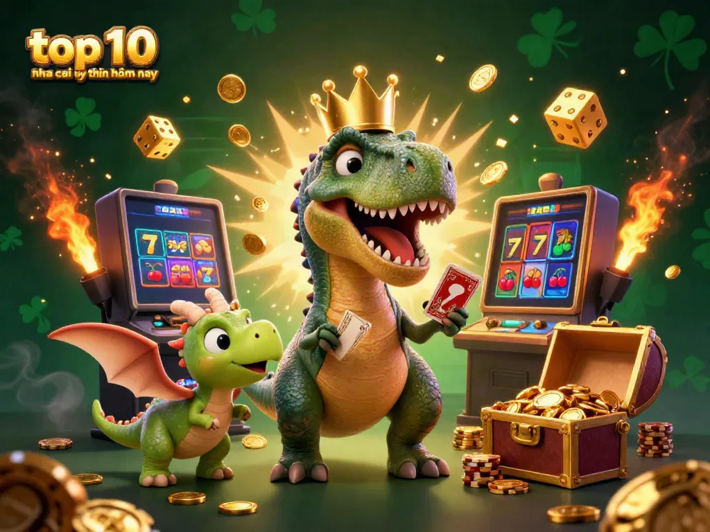 Experience the excitement of top 10 nha cai uy tin hôm nay with vibrant 3D casino characters and dynamic elements.
