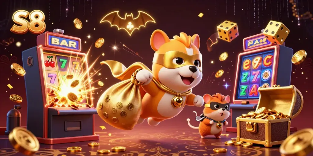 Experience the thrill of S8 slots with superhero characters and dynamic game elements.