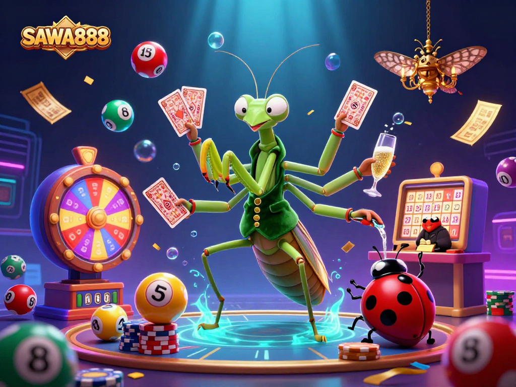 Experience thrilling gameplay at SAWA888 with dynamic lottery fun and colorful animations.